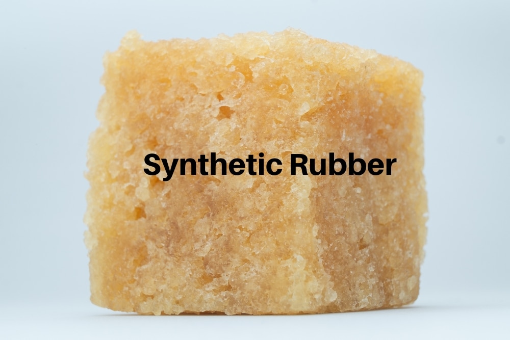 Close-up of synthetic rubber material.
