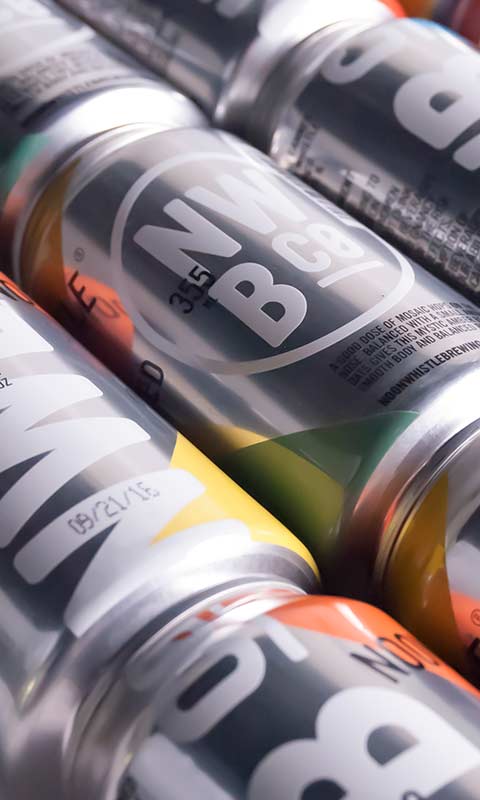 Noon Whistle Brewing cans