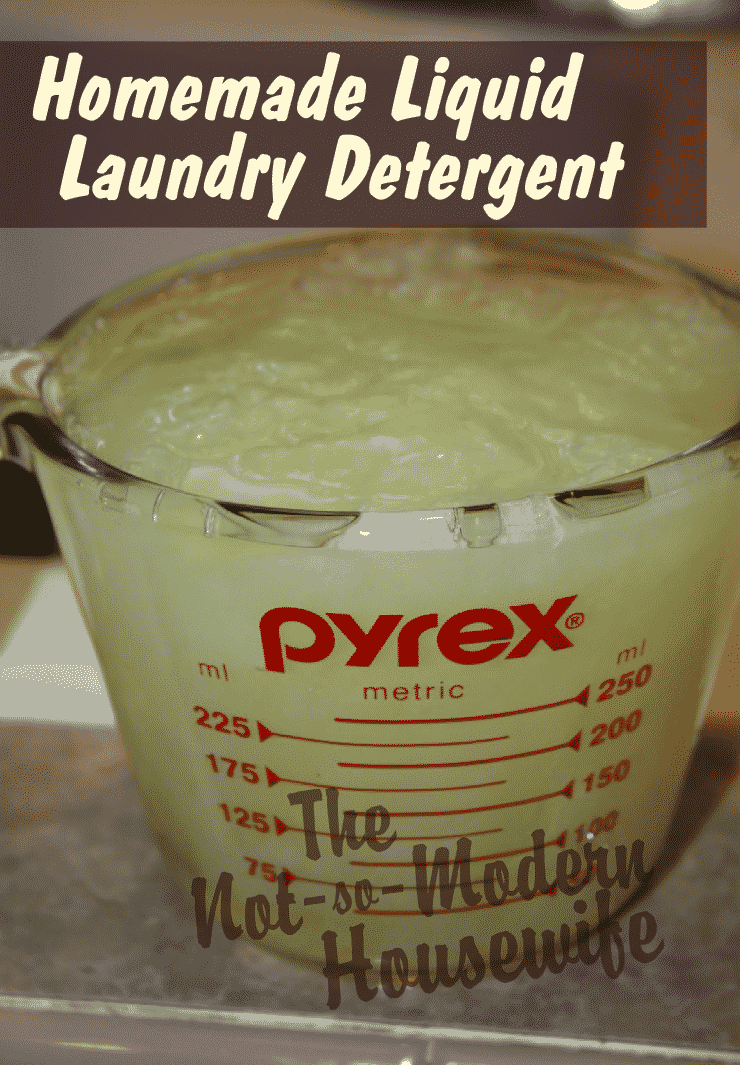 Homemade Liquid Laundry Detergent