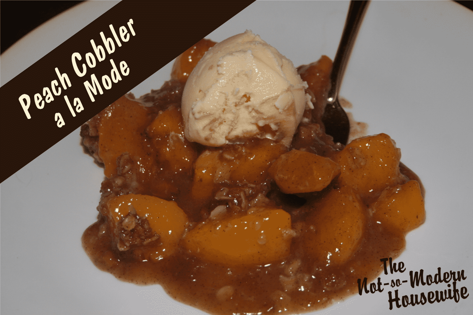 Peach Cobbler a la Mode