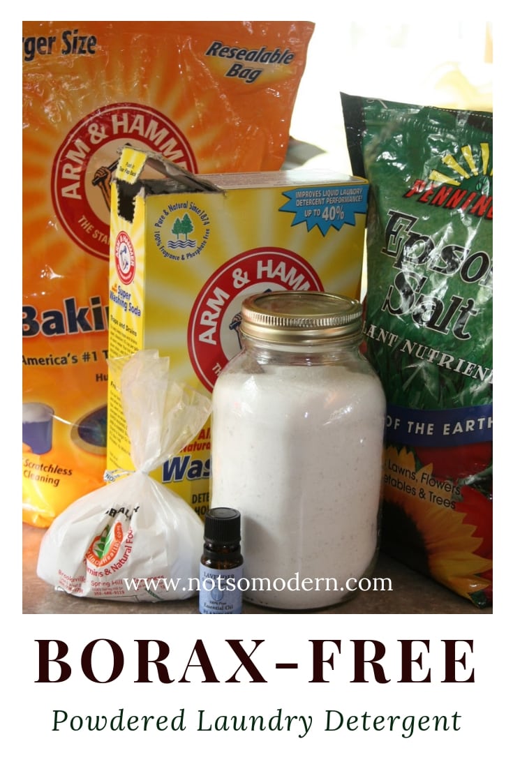 homemade laundry powder without borax | The Not so Modern Housewife