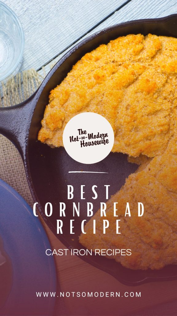 cast iron cornbread | The Not so Modern Housewife