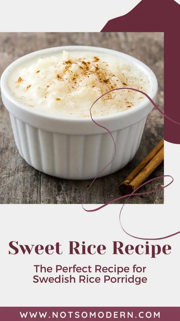 Sweet Rice Recipe - The Perfect Recipe for Swedish Rice Porridge