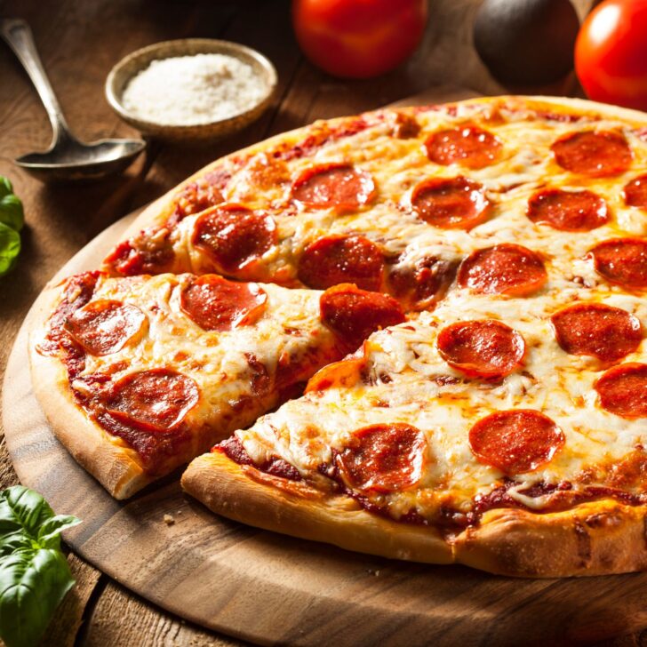 Master the Art of Pizza: Simple Steps to Perfect Easy Pizza Dough | The Not so Modern Housewife homemade pepperoni pizza - easy pizza dough recipe