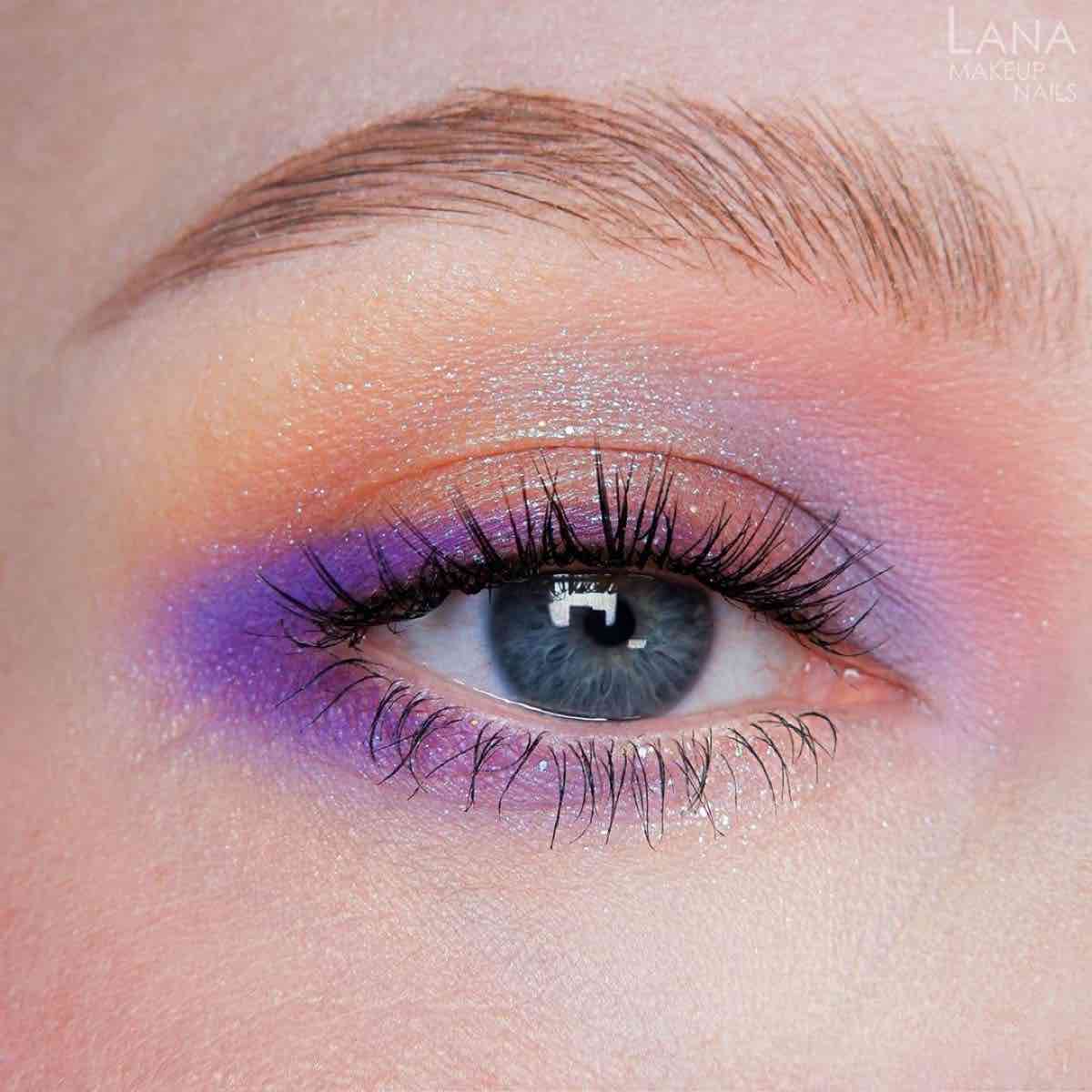 lila Augen-Make-up