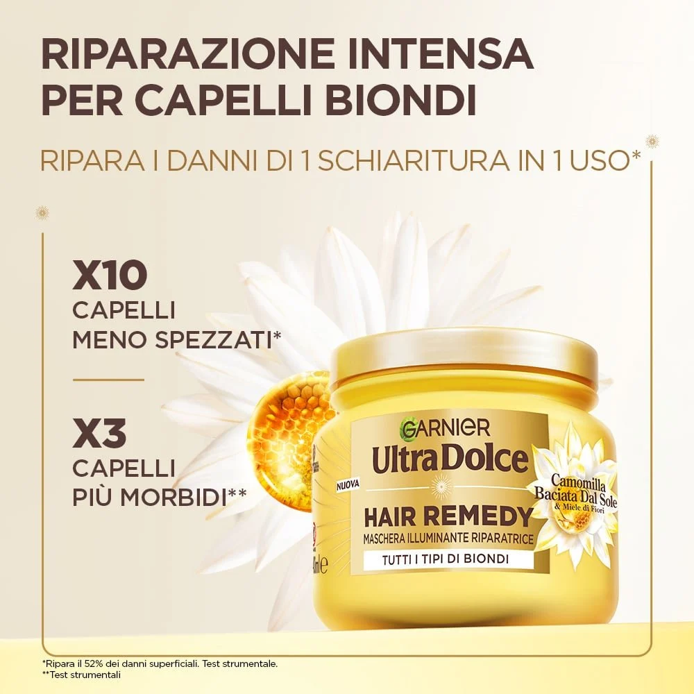 Garnier maschera capelli camomilla illuminante