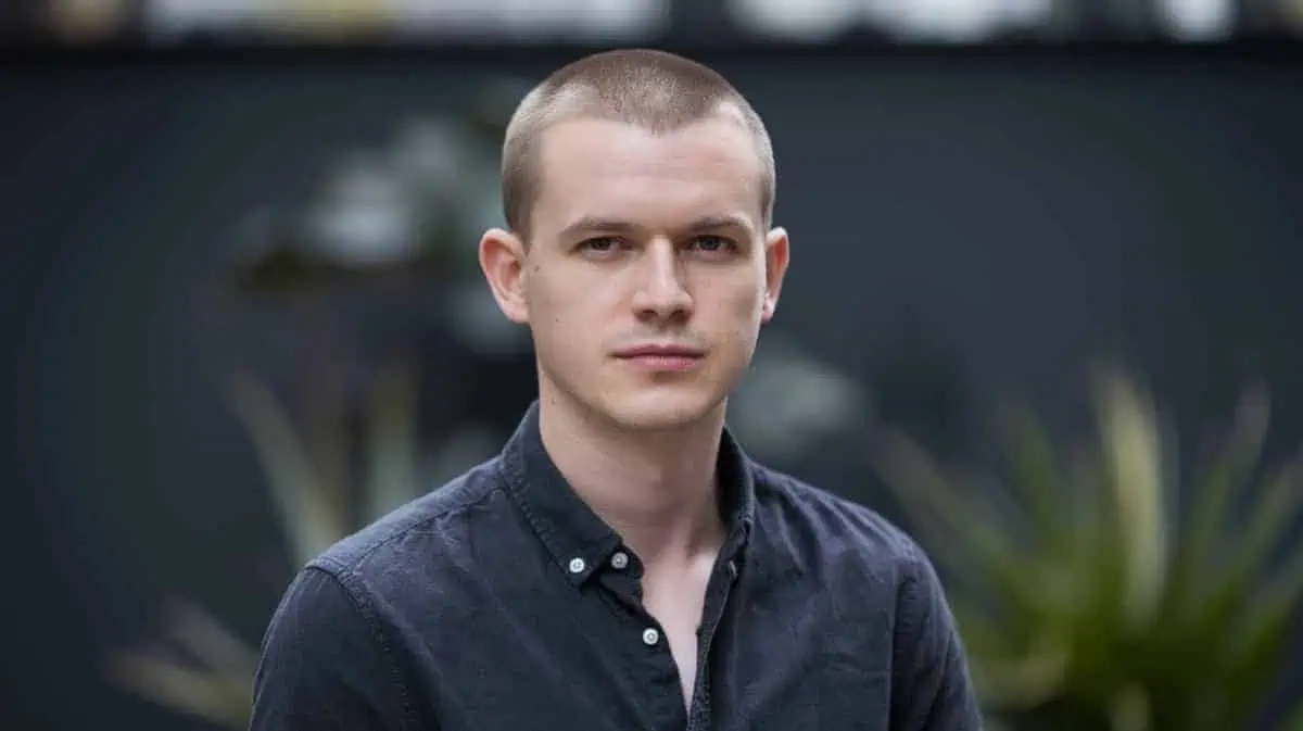 Buzz cut man