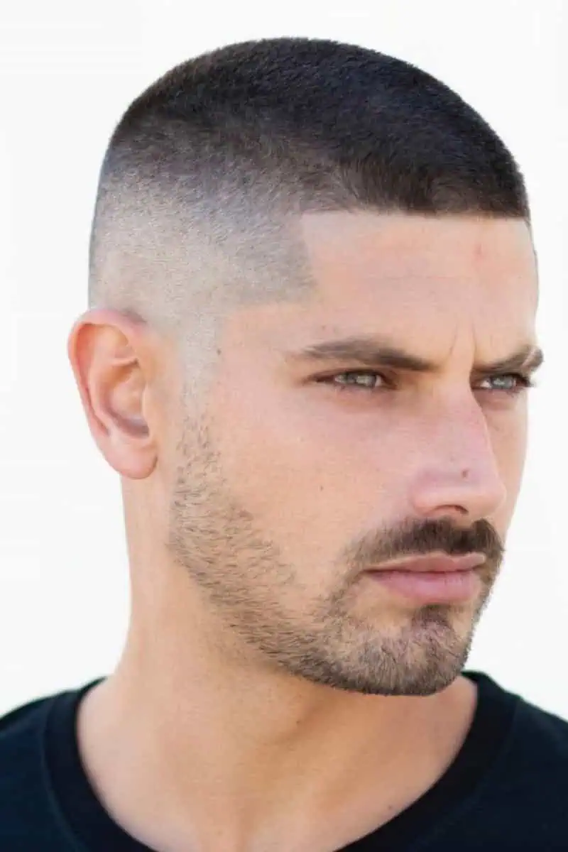 buzz cut man