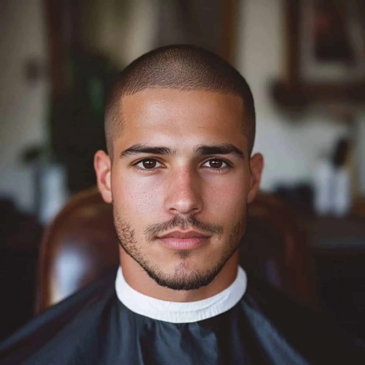 shaved men's haircut