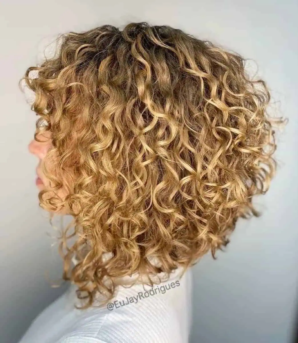 Peinados Bob Invertidos para Cabello Rizado
