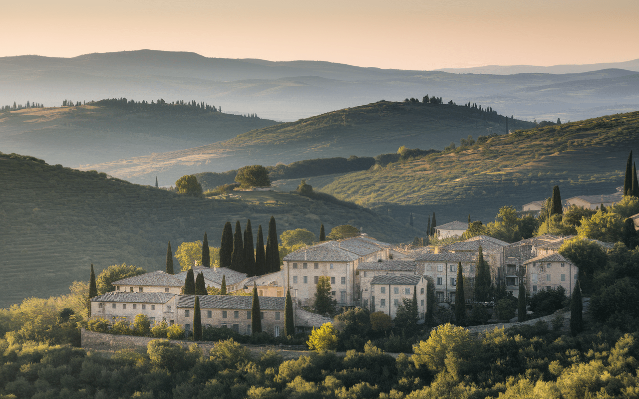 Paysage de Beaumont-de-Pertuis entre collines et garrigue