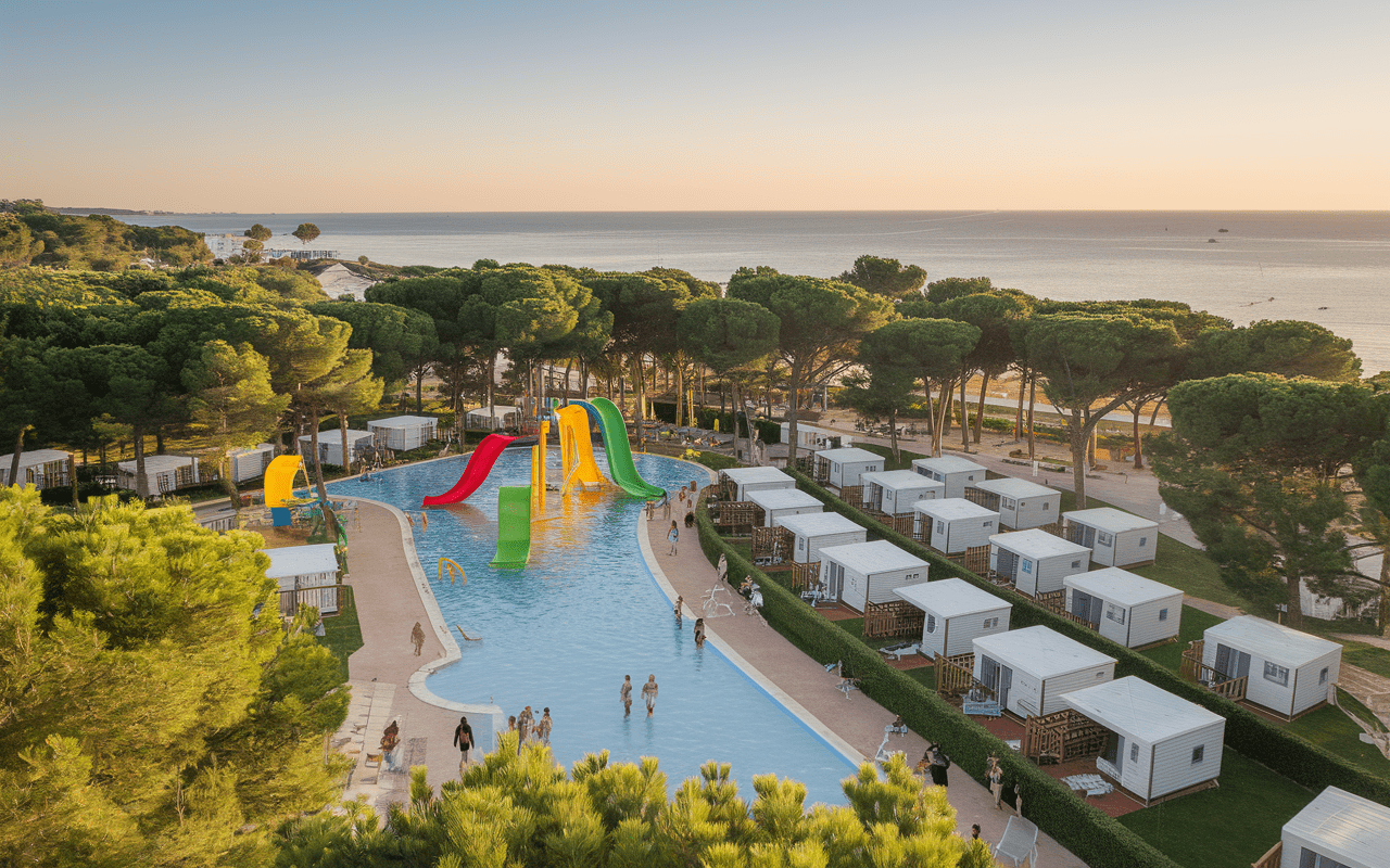 Camping Capfun 4 étoiles bord de mer mobil-homes