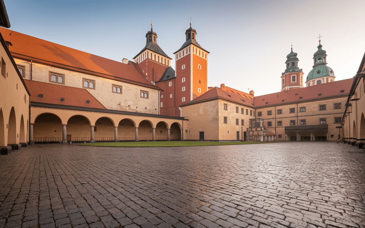 Château royal du Wawel avec architecture Renaissance