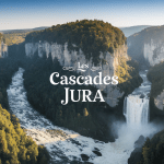 Panorama majestueuse des cascades du Jura avec falaises et forêts