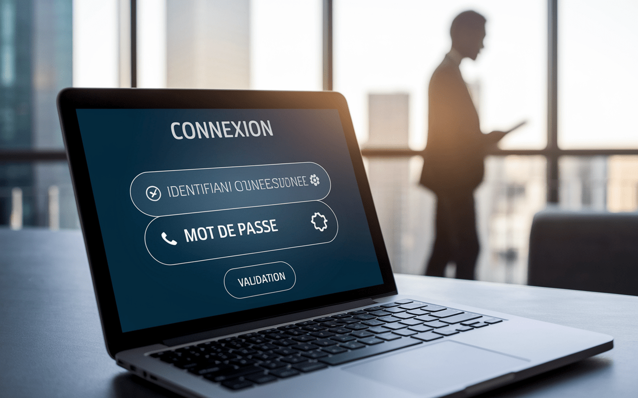 Écran connexion GPNet Air France sur ordinateur