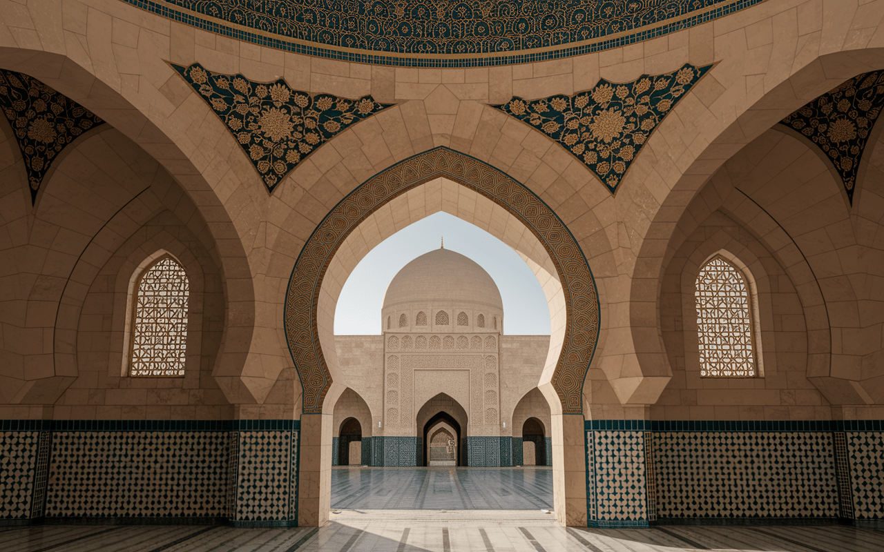 Détail architectural dôme et arches du Grand Bazar d'Istanbul