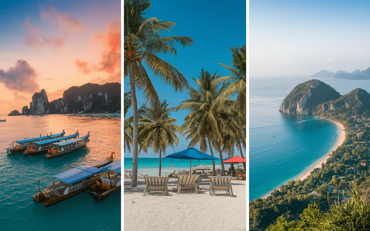 Collage des villes principales de Koh Samui