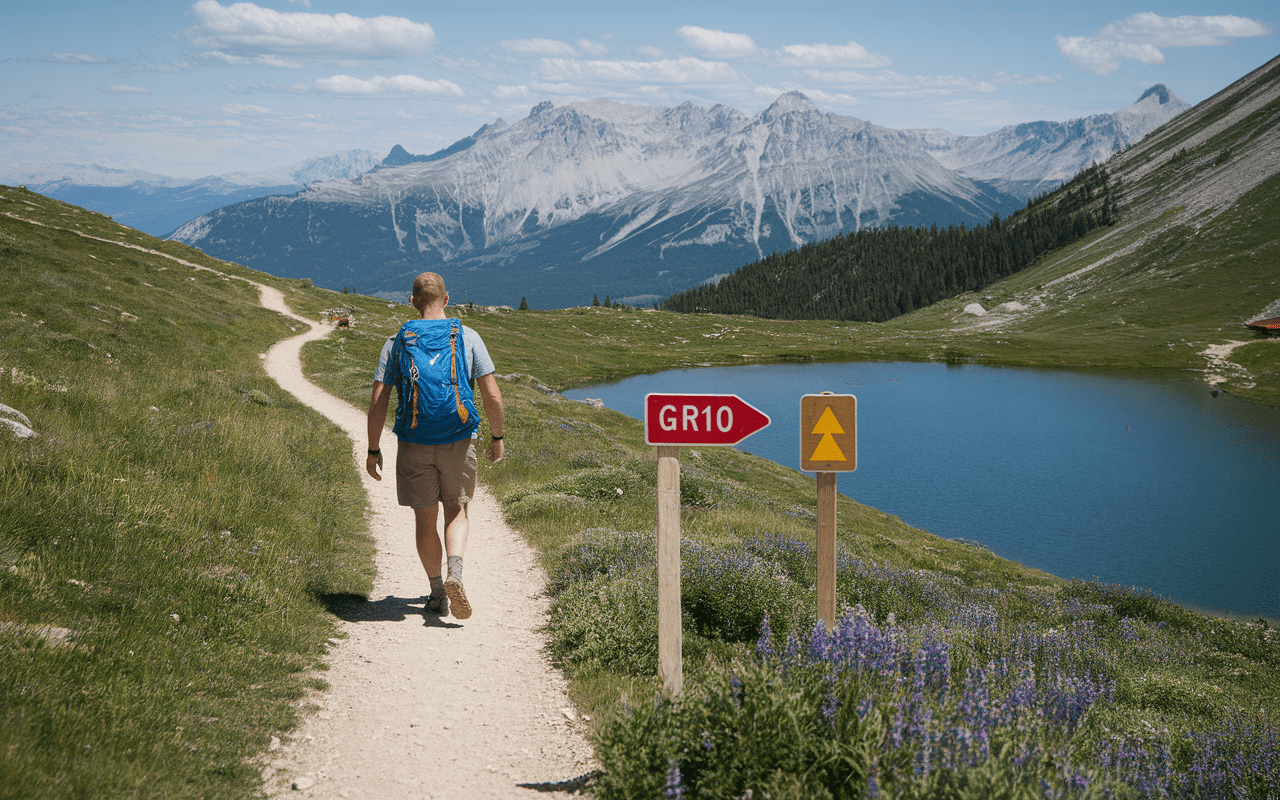 Sentier de randonnée au lac d'Estaing