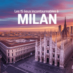 Vue aérienne de Milan avec Duomo et skyline moderne