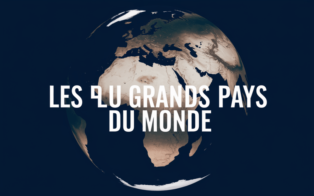 Vue satellite des plus grands pays du monde