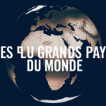 Vue satellite des plus grands pays du monde