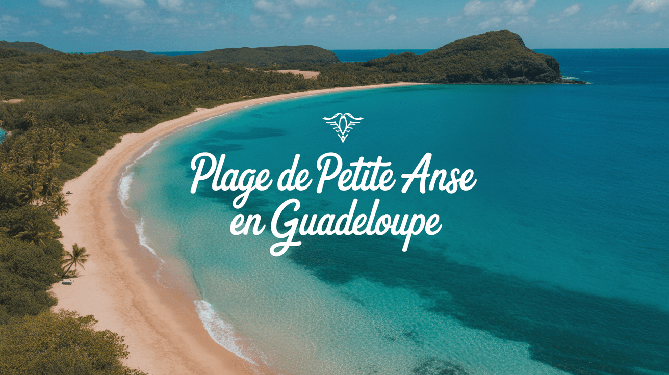 Vue panoramique de la plage de Petite Anse
