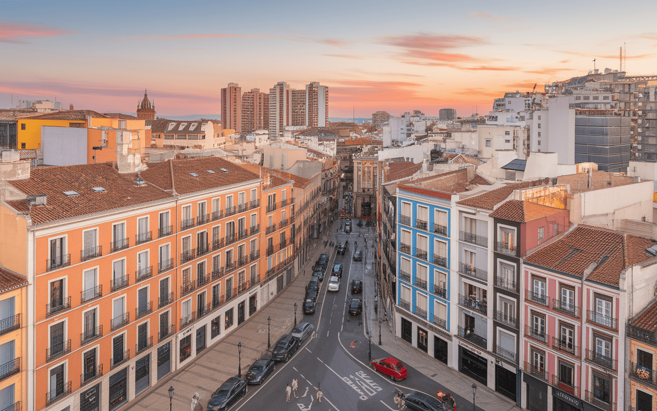 Vue aérienne du quartier Chiado entre Baixa et Bairro Alto