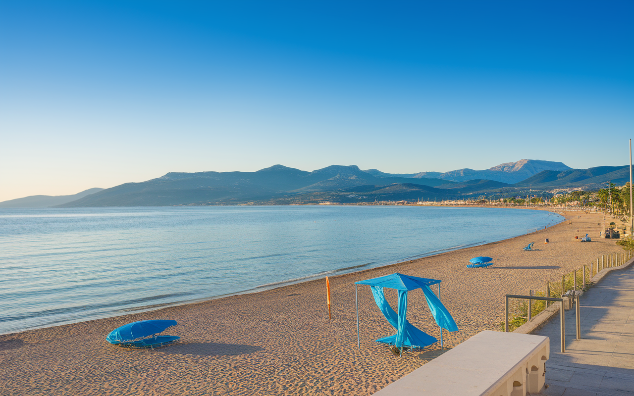 Plage Saint Cyprien Pavillon Bleu, mer cristalline et accessibilité