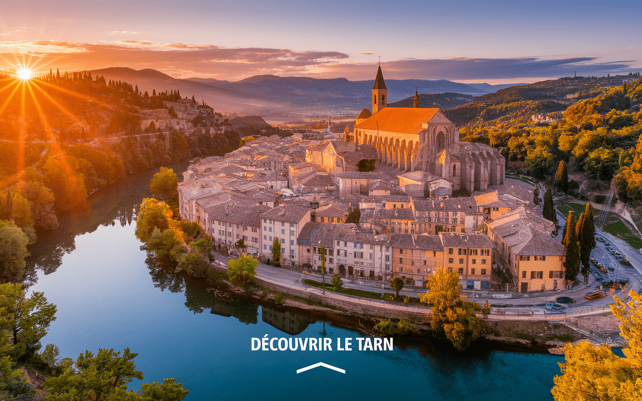 Vue panoramique Albi Tarn patrimoine