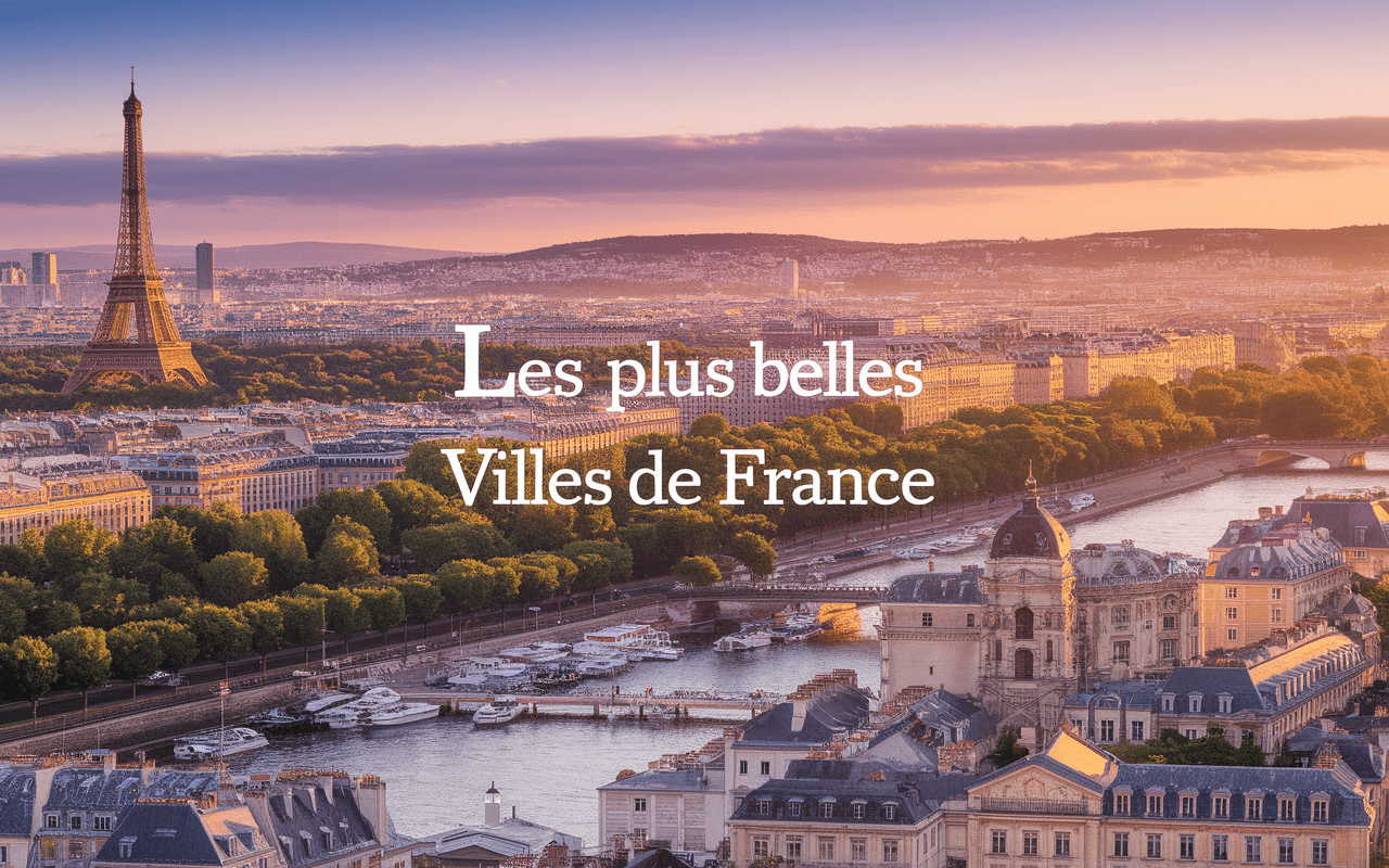 Panorama des plus belles villes françaises avec monuments emblématiques