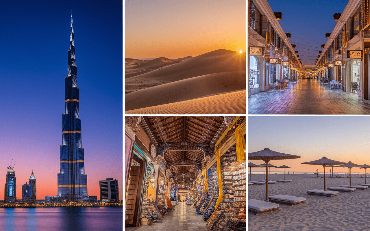 Attractions de Dubaï : Burj Khalifa, désert, souk et plage