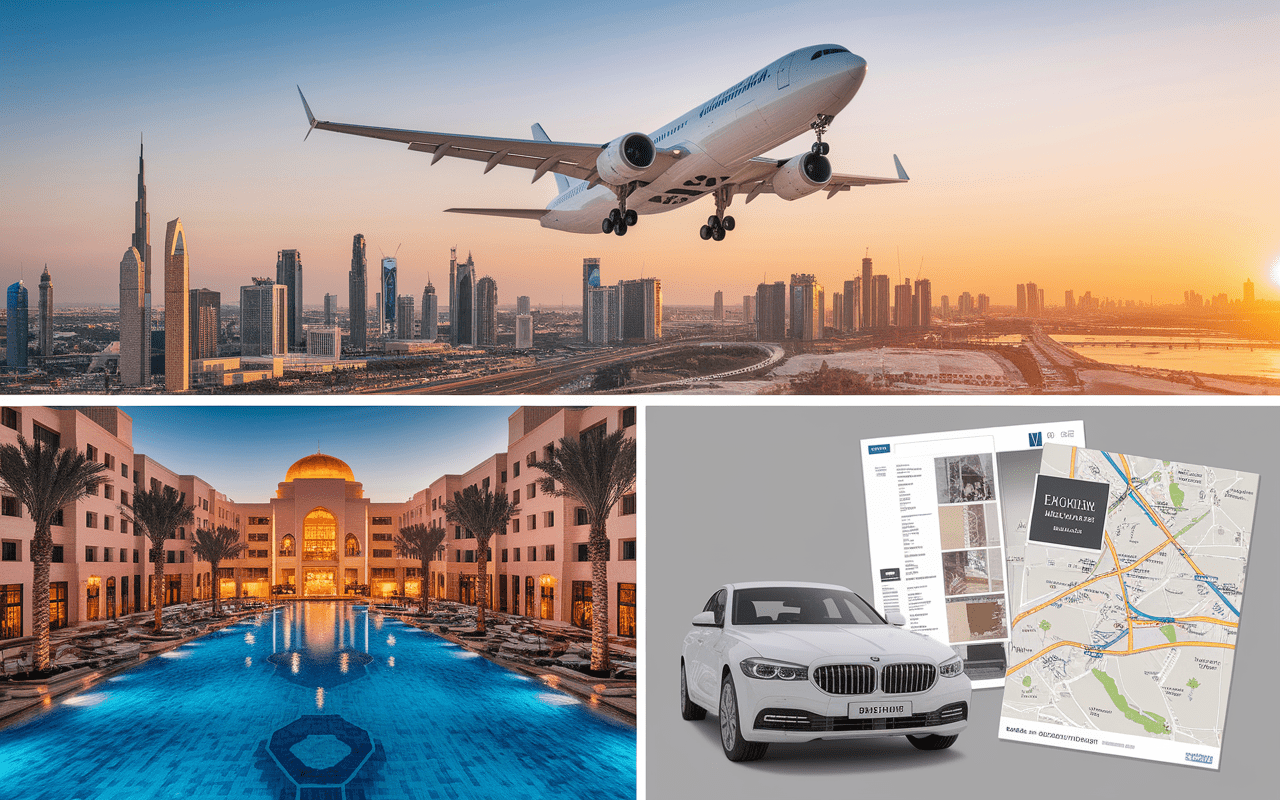 Avion, hôtel 5 étoiles et transfert VIP à Dubaï