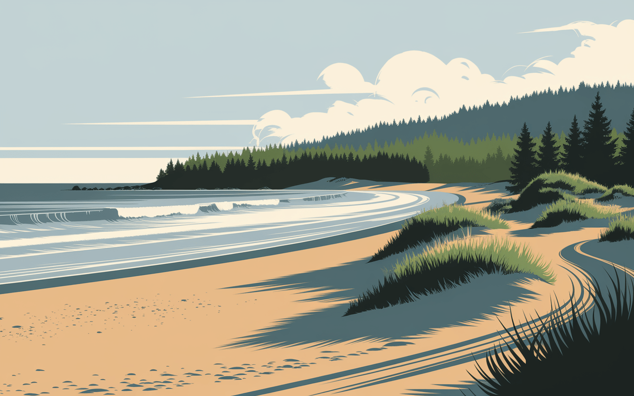 paysage naturel hardelot plage plage sable dunes foret pins