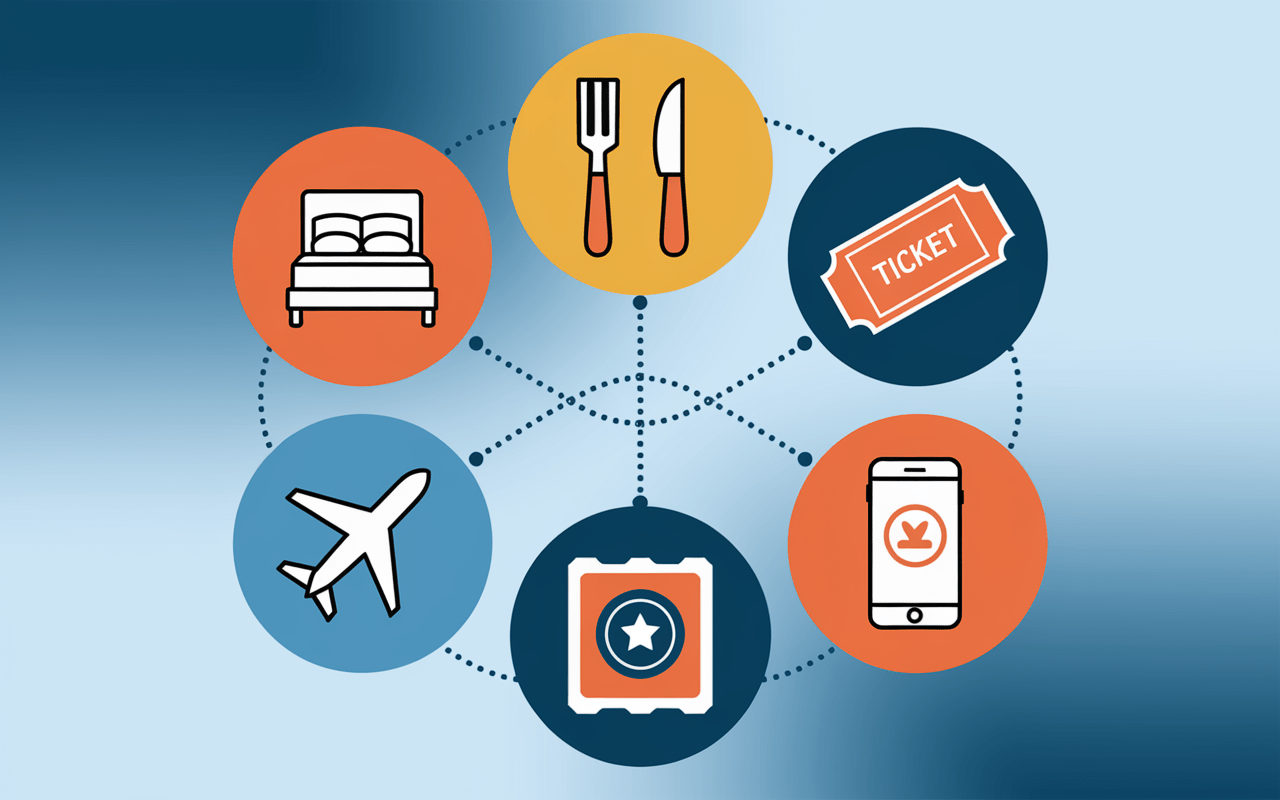 icônes catégories avis-et-notes.fr hôtel restaurant attraction transport technologie