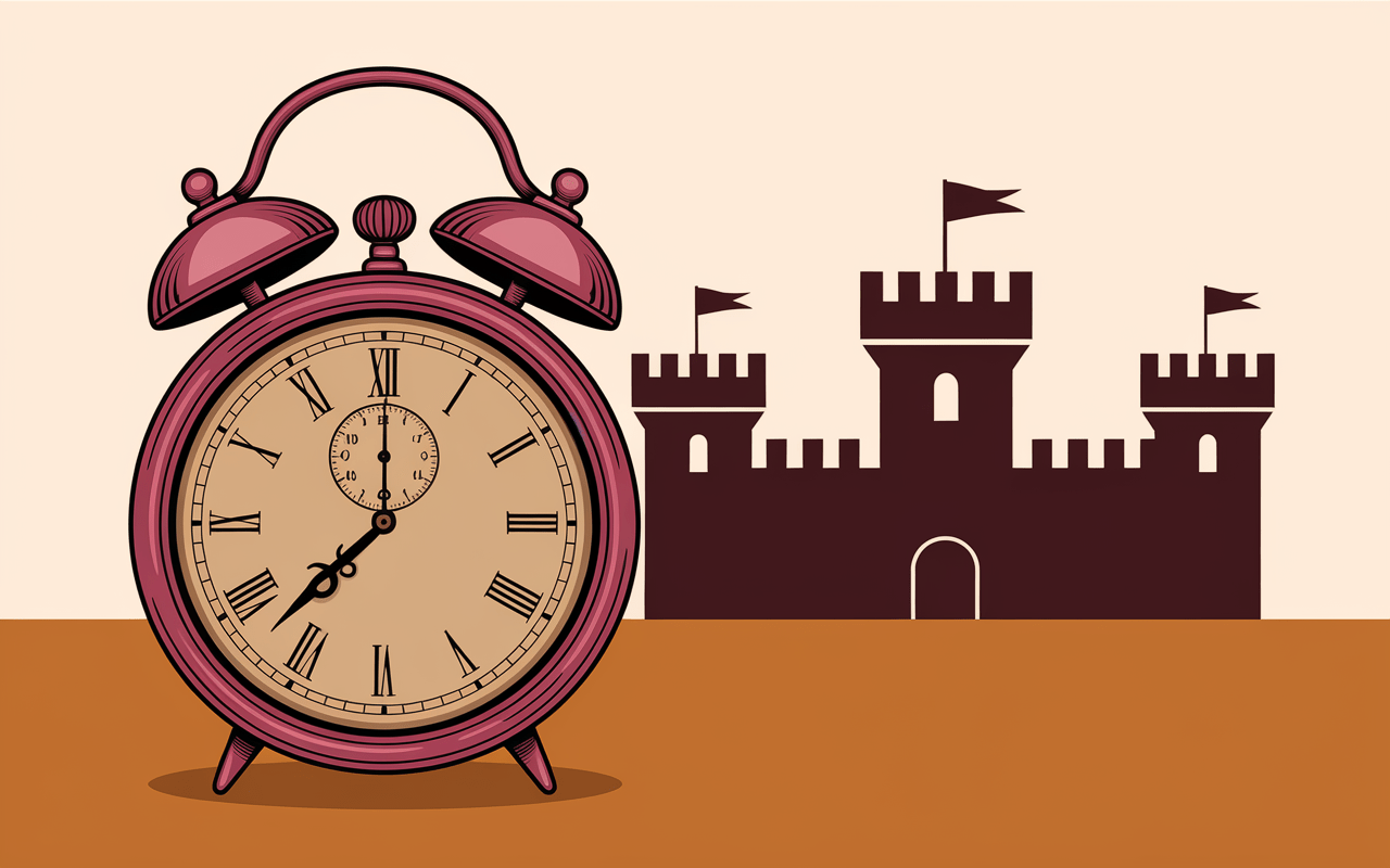 illustration horloge ancienne mont saint michel