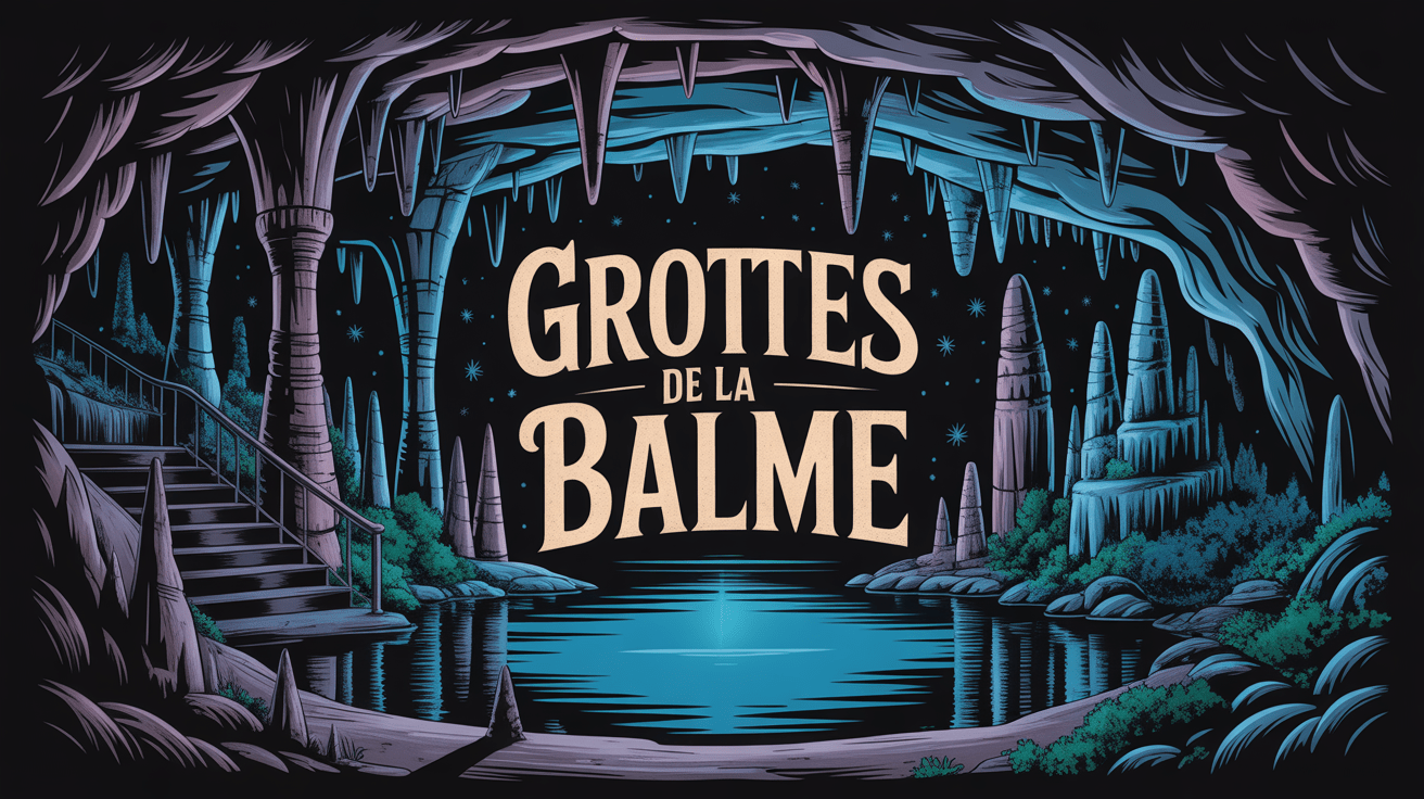 entrée grotte de la balme porche rocheux stalactites lac souterrain