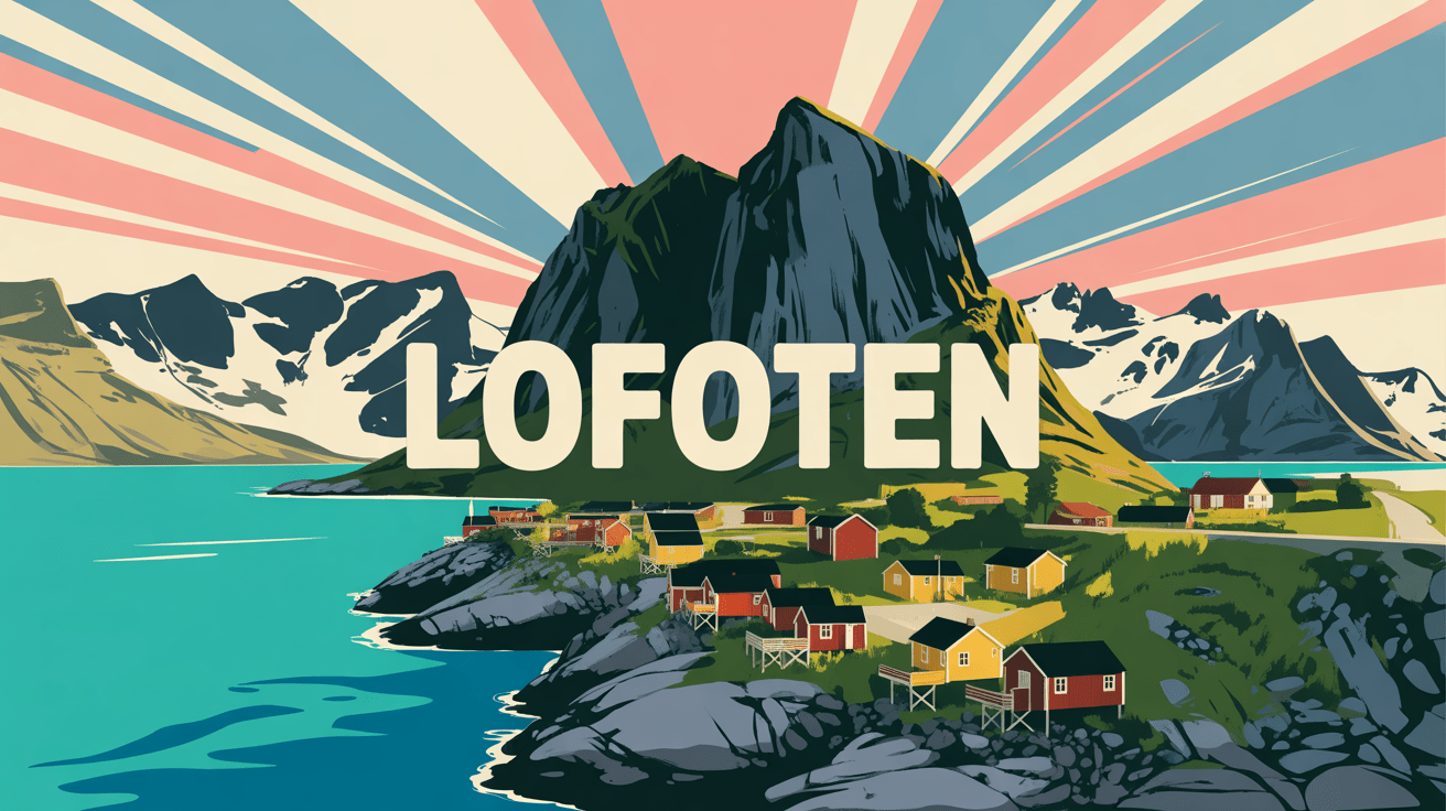 PaysageLofotenMontagnesMerVillages