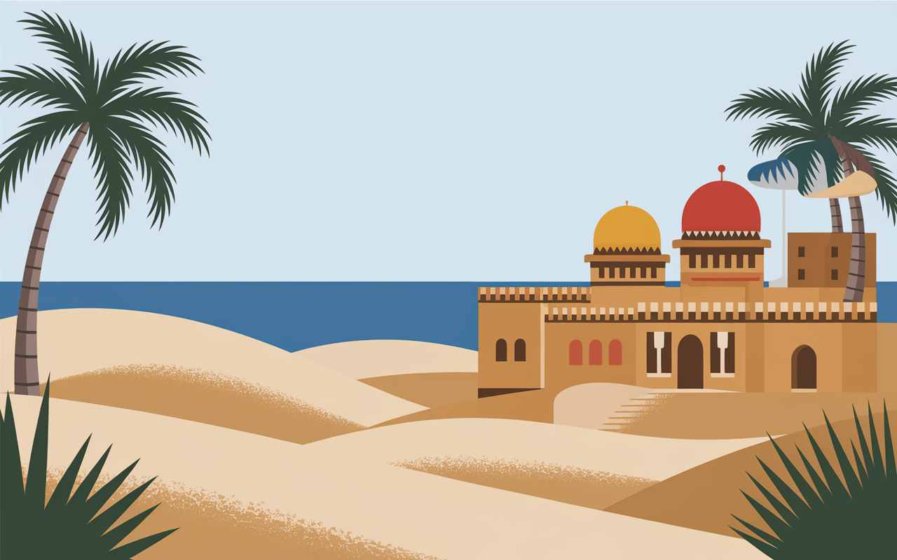 paysage desertique oman pays en o dune mer