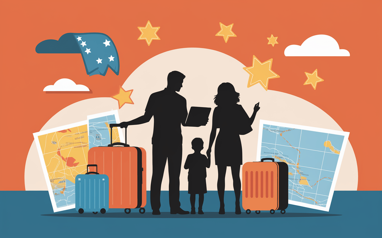 famille consultant tablette préparation voyage avis-et-notes.fr