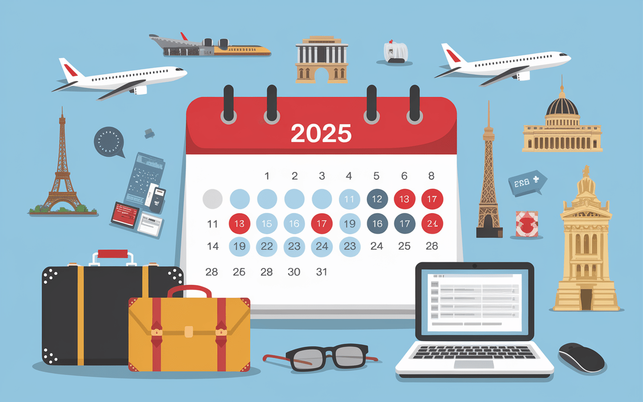 Stylisation calendrier salons blogueur 2025