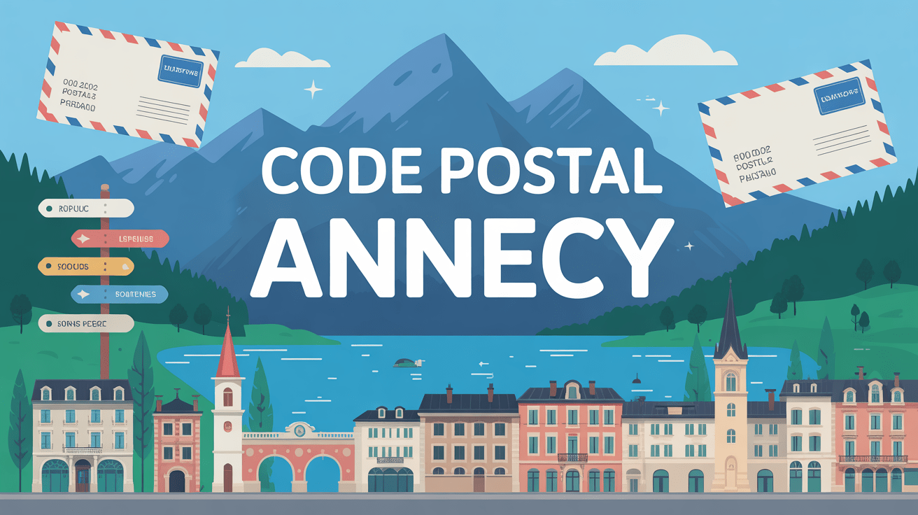 illustration code postal Annecy