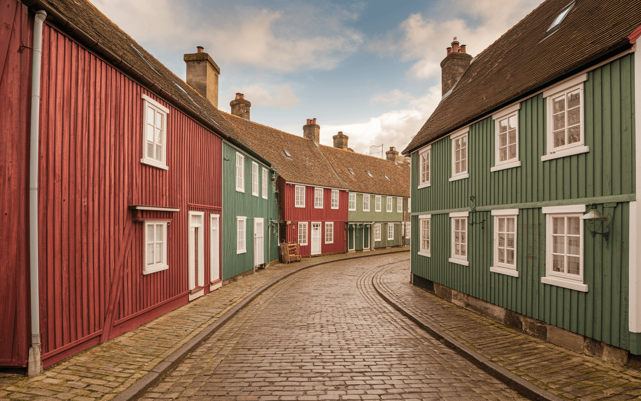 Volendam maisons colorées et port
