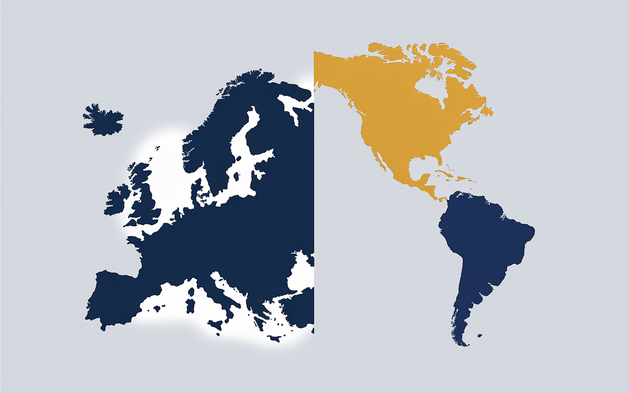 Silhouettes et drapeaux de pays en U
