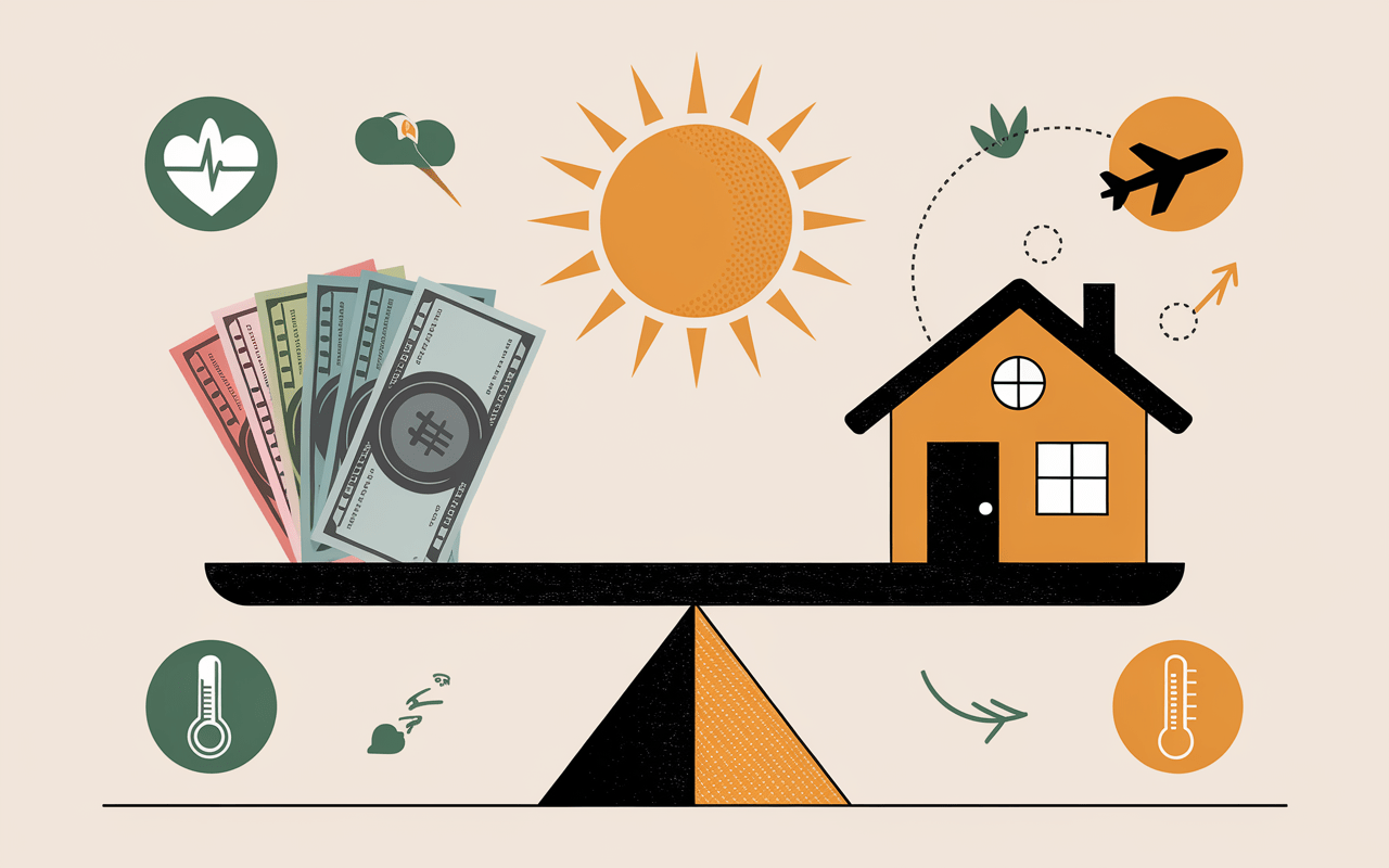 Balance soleil maison