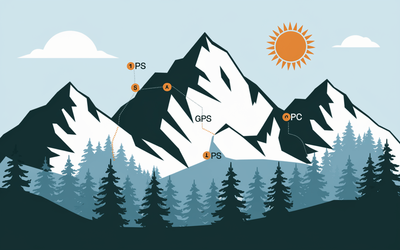 illustration localisation forêt conifères
