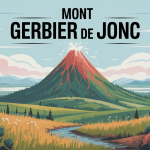 Vue du pic volcanique du mont Gerbier de Jonc