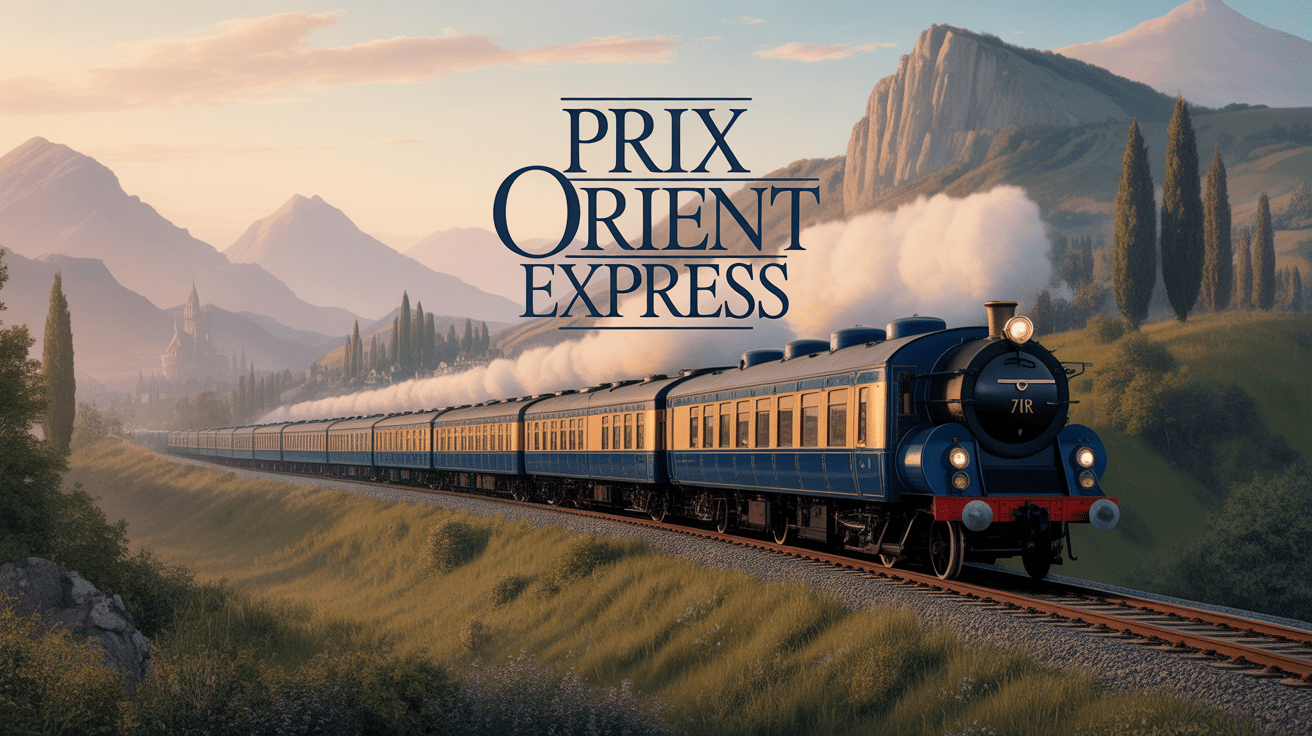 Train de luxe Orient Express traversant Europe