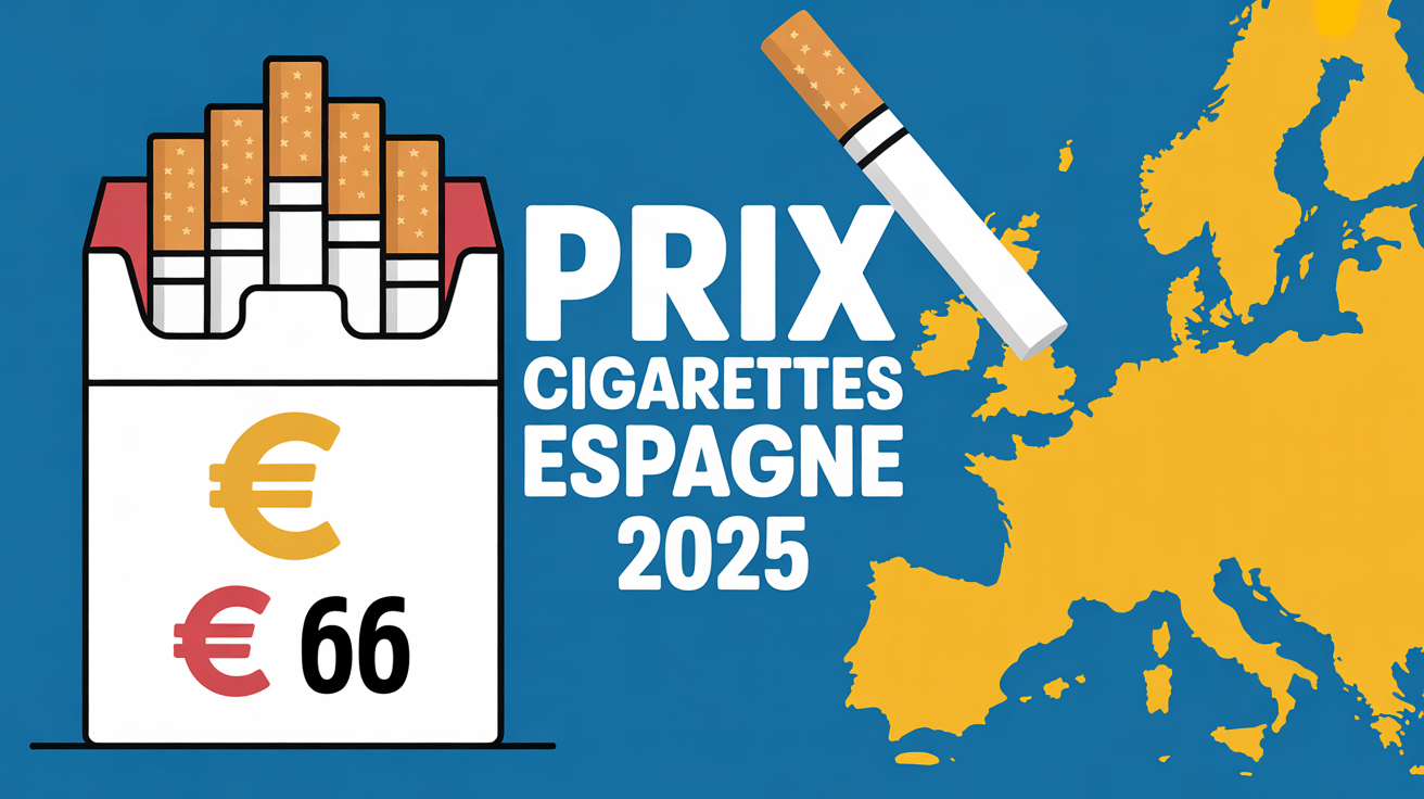 Illustration prix cigarette Espagne