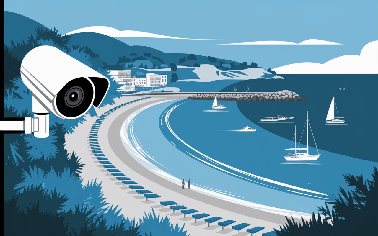 Webcam live vue plage et port