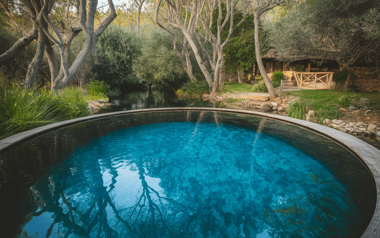 bassin blue eye ksamil saranda albanie foret eau cristalline